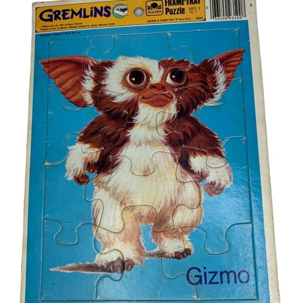Gizmo Gremlins Vintage kids puzzle 1980s